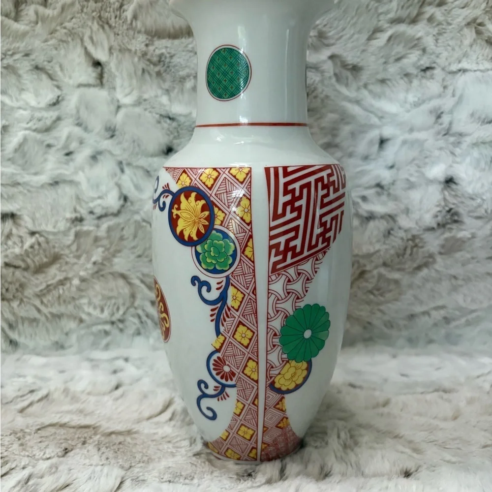 Vintage Toscany Collection Hand Painted 10” Vase